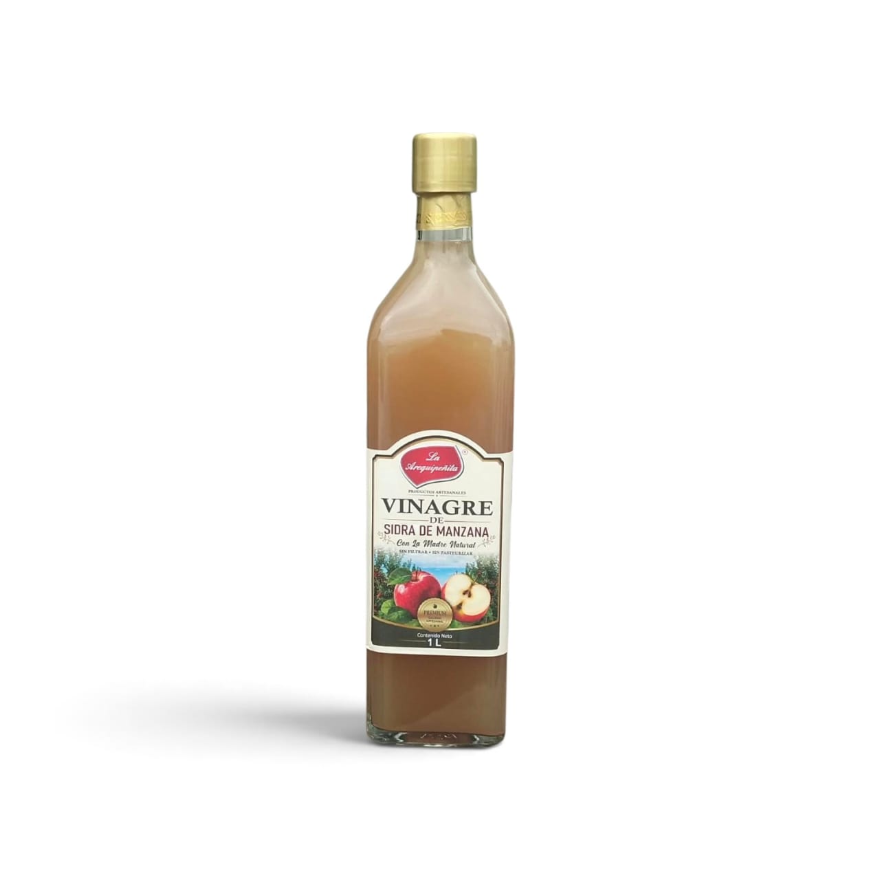 Vinagre De Manzana Vidrio La Arequipeñita 1 Lt.